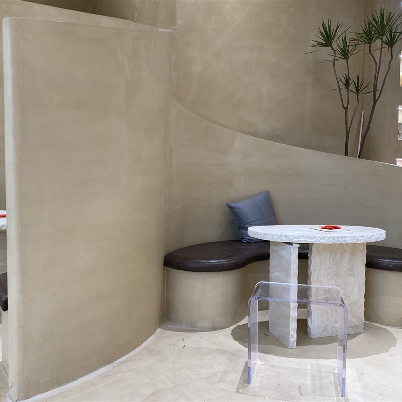 微水泥墙地一体工业风耐磨防水白色哑光家用复古漆叙利亚风格