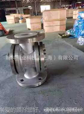 十字854型锈钢氟直通管道视镜HGS07F4/F不D4衬6 衬氟PTFE DN25-N3