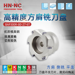 10T公制方肩铣刀盘立铣刀盘90度直角铣刀盘 海纳BAP300R 100