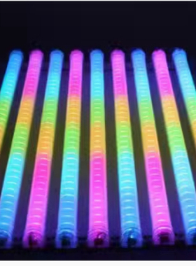 LED彩灯护栏管装饰数码管高亮户外7七彩霓虹跑马防水招牌广告灯管