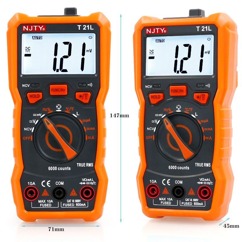 天宇T21L多功能数字LCR万用表智能防I烧高精度万能表电感电容频率
