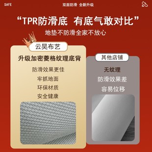 入户地毯耐脏免洗PVC门口A地垫花朵自由裁剪脚垫门垫进门家用 美式
