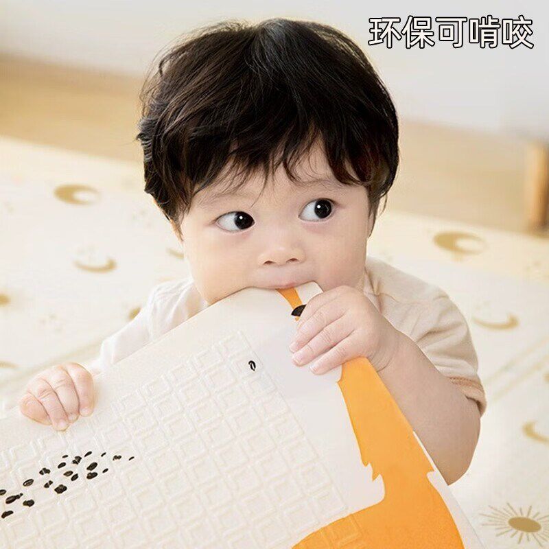 爬行垫婴儿无毒加厚家用爬爬垫无C甲醛宝宝客厅折叠婴幼儿地垫儿