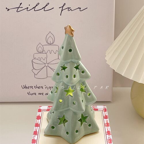 STILL【耶诞树夜灯】陶瓷星星小夜灯卧室N桌面装饰摆饰生日礼物