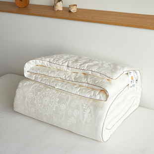 推荐 天L丝棉提花单人双人冬被芯 高端丝滑35%大豆纤维春秋冬被子