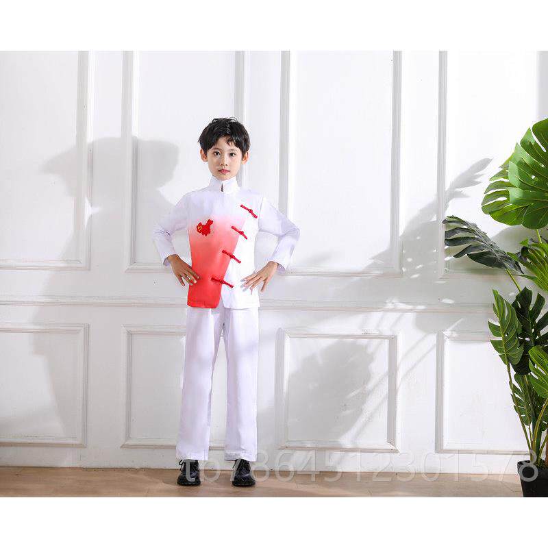 高档元旦童大合唱国演出服装诵男女童中风初中儿生小学生红歌会朗