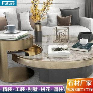 天然大理石台面餐桌一体茶台开餐桌面电视柜面吧台面鞋柜面石材