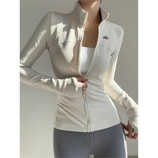 美国NOMALO瑜伽新保暖训练服女外套秋冬加绒上衣长袖健身运动晨跑