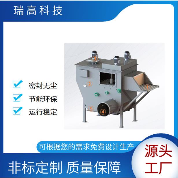 自动开袋设备切开包装袋分离包袋和物料废袋自动收集