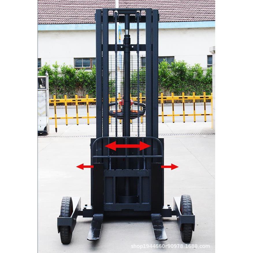 越野型电动液压叉车1.5吨户外步行式升高车液压装卸车堆高车