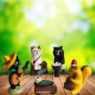 日式杂货zakka娱乐踏青猫柴犬新年ins树脂工艺品桌面小摆件复古