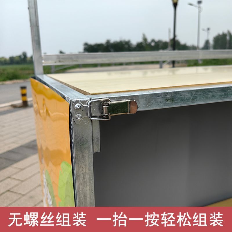 精选新款折叠推车摆摊可折叠商用小推车餐车小吃夜市移动多功能地