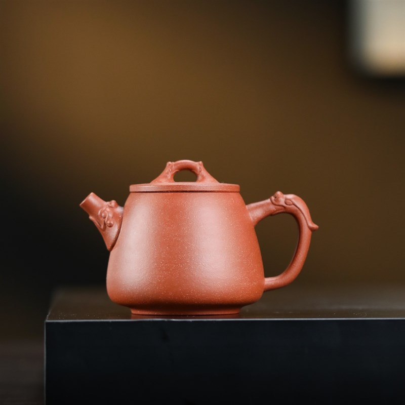 宜兴紫砂壶手工原矿豆青泥 龙血砂龙头龙把 高石瓢家用茶具中式