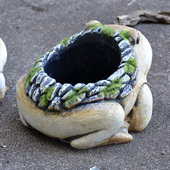 花园庭院装 饰青蛙动物水泥花盆多肉植物盆栽花器阳台园艺杂货摆件