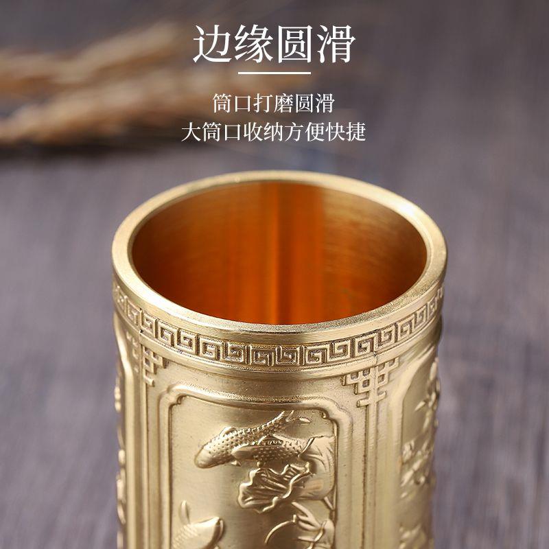 新款铜茶道六君子套装黑檀木茶刀茶针茶艺茶勺养壶笔功夫茶具配件