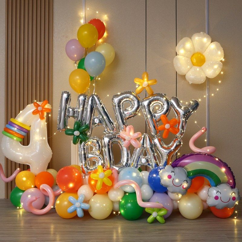 网红儿童生日拍照宝宝装饰气球立柱女男孩儿童周岁场景布置背景墙,节庆用品/礼品,气球,淘宝优惠券,粉丝福利购,淘宝优惠卷