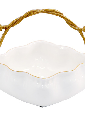 玄关放钥匙收纳入户摆件进门口招财客厅鞋柜装饰创意奢华新中式瓷