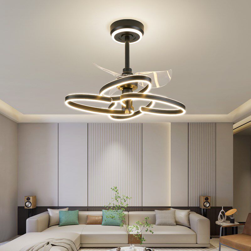 餐厅风扇灯吊扇灯简约现代饭厅餐桌吧台吊灯家用智能卧室客厅吊扇,家装灯饰光源,风扇灯,淘宝优惠券,粉丝福利购,淘宝优惠卷