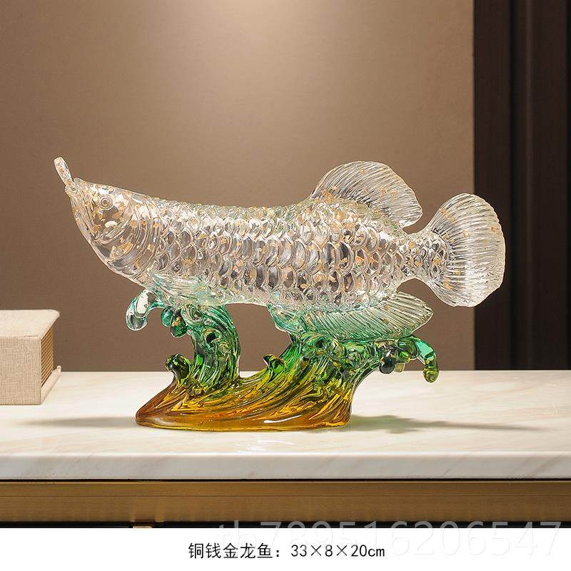 高档招财金龙摆件客装厅鱼电视柜酒柜办公桌家居饰品铺乔迁开业礼,家居饰品,装饰摆件,淘宝优惠券,粉丝福利购,淘宝优惠卷
