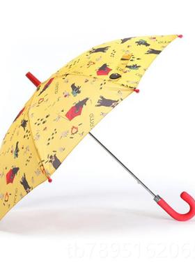 高档韩国has卡通动物雨宝宝可爱雨伞伞部分透明童女长柄伞男童防