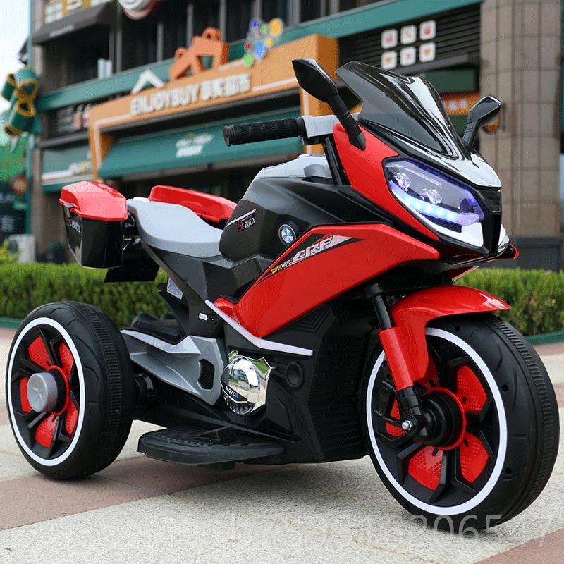高档号儿童电动摩托车人三轮车超大宝宝玩具车坐充电可男女小孩电
