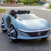 高档新款 童电动四驱越汽车可坐人带遥控男女野宝宝玩具车儿充车电