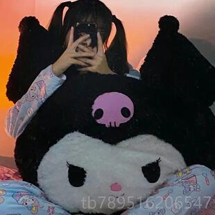 高档美乐蒂公仔抱枕玉桂狗玩偶靠生大日礼物头靠枕床靠垫背女生睡