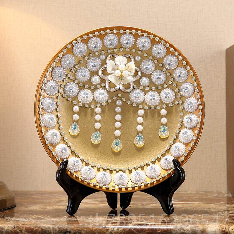 高档欧式家居装饰办公室观赏盘北面欧风格客厅书盘房财招陶瓷看桌,家居饰品,装饰摆件,淘宝优惠券,粉丝福利购,淘宝优惠卷