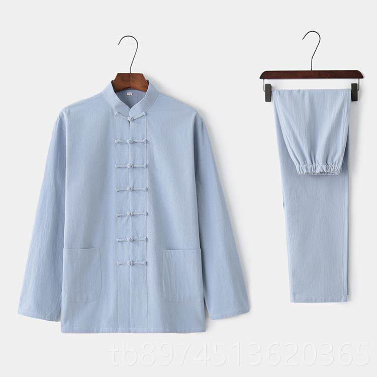 正品中国风唐男装长袖上衣中式秋春休闲青年棉麻中老装人居士服年,男装,唐装,淘宝优惠券,粉丝福利购,淘宝优惠卷
