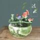 正品 观赏瓷鱼缸客厅喷泉摆件桌流水乌龟缸增氧面小陶用型家招财养