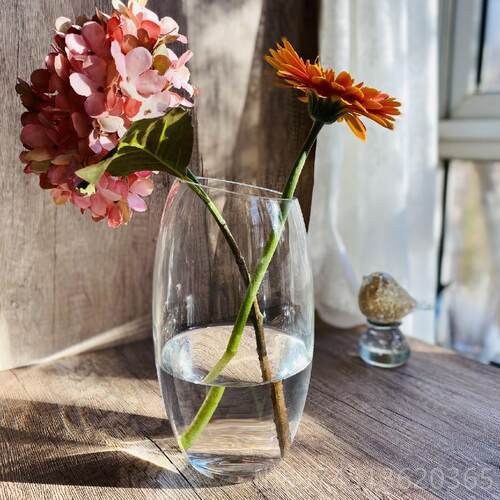 正品出口典器重工极冻巴德尔水晶料玻璃花瓶居鲜切花水培插花瑞家