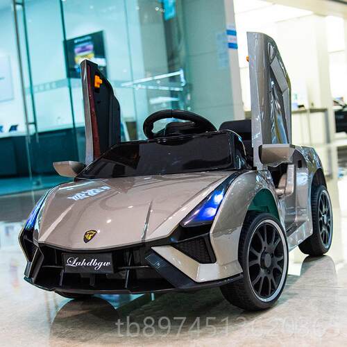 正品儿童电动四轮车遥博控仿兰基尼汽车可坐宝宝玩具车男女冲电瓶