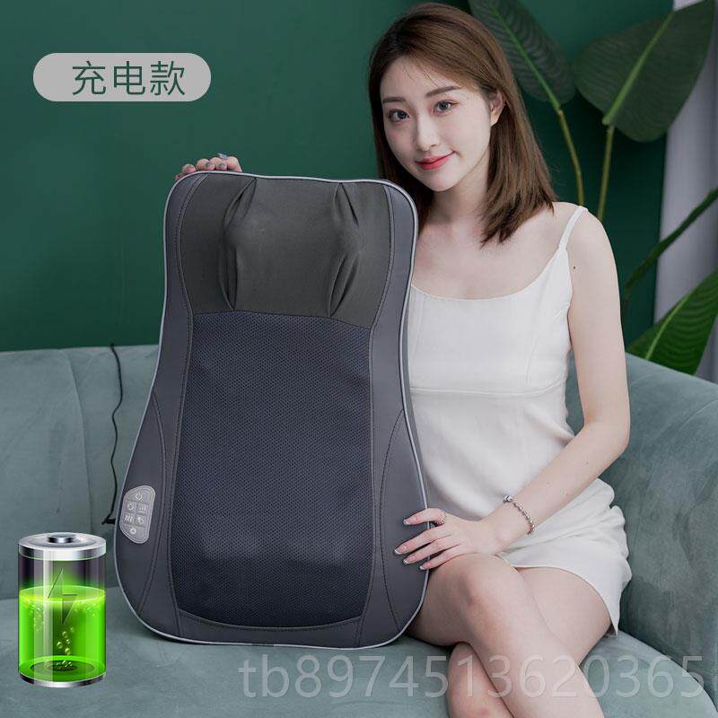 正品索派按摩器部腰颈椎多功能全身肩颈背敷热揉捏部枕车载仪家用