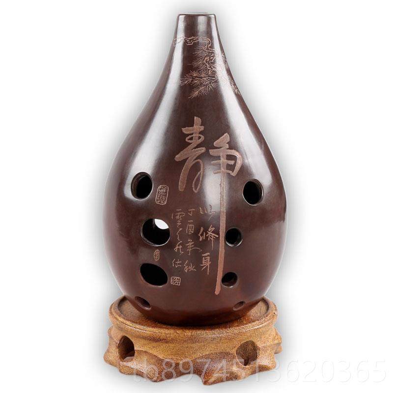 正品熏烧满口十孔专业演款10孔土陶埙古埙吹奏乐埙器奏F调G调埙追,乐器/吉他/钢琴/配件,埙,淘宝优惠券,粉丝福利购,淘宝优惠卷