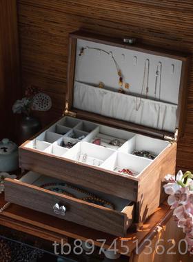 正品中匠心坊式木国风古典首饰盒收实高档轻奢新人结婚礼物高级纳