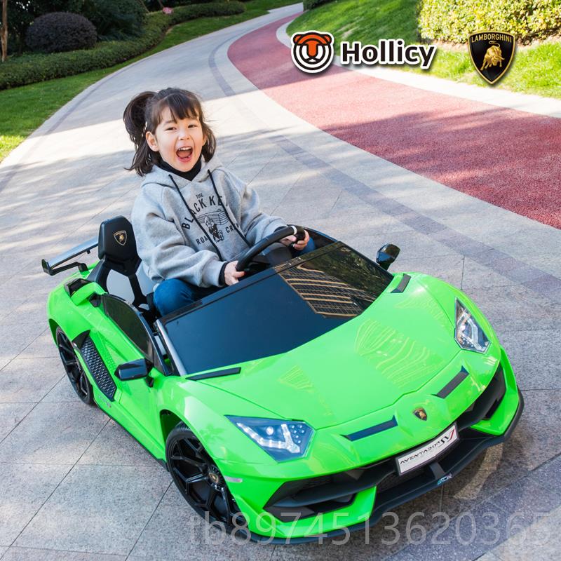 正品兰博尼基儿童电动车四轮双座汽车遥可坐小孩玩车摇具摆宝宝童