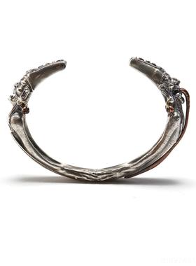 正品师主原创203力2作纯银新版轻版白无黑常手镯挖掘民族之魂