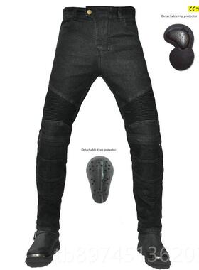 正品VOLER摩托车牛仔裤男女风机行车骑裤O复古哈雷防摔防耐磨弹力