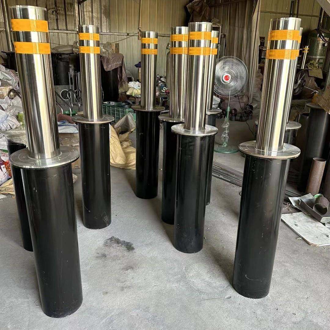 全自动液压升降柱电动防撞路桩智能学校不锈钢路障挡车桩伸缩地桩