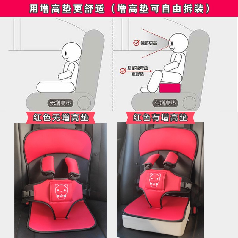 宝宝三轮四轮安全带婴儿车载儿童便携简易0-3-12岁电动车座椅通用