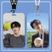 张凌赫何苏叶周边学生滑盖饭卡公交卡身份证件保护套门禁校园卡套厂牌挂脖卡套高颜值ins伸缩