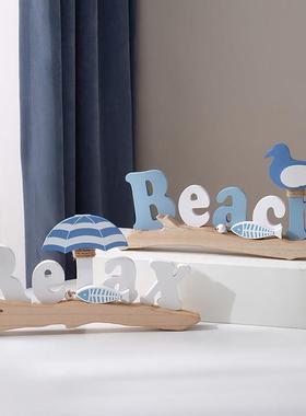 地中海创意小鸟沙滩椅摆件家居电视柜酒柜装饰品树枝小鸟客厅摆设