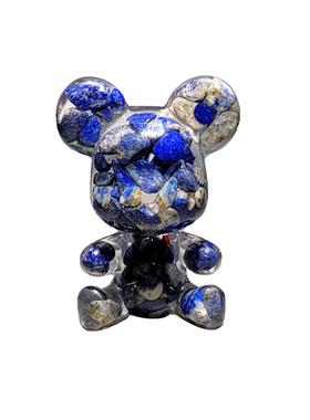 无聊瞭！有抱抱熊陪你情绪解压小摆件水晶碎石暴力熊桌面工位装饰