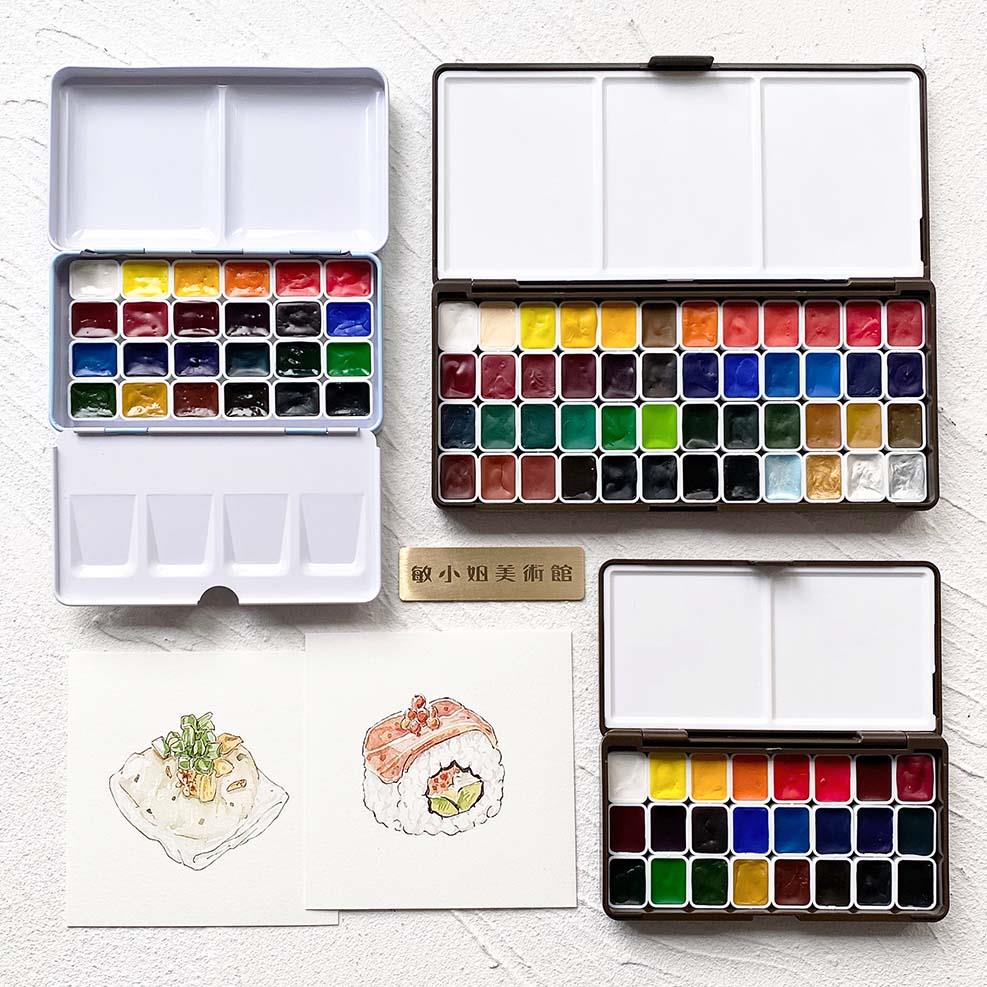 温莎牛顿 歌文 24色 48色 水彩颜料试用分装 1ml 迷你分装