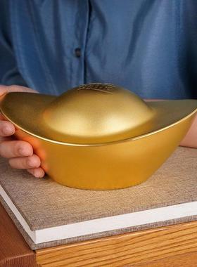 黄铜摆件 《金元宝之财源广进》铜工艺品 家居饰品 商铺开业礼品