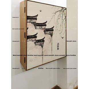电箱遮挡装饰柜子开门式配电箱画消防栓加厚柜子式遮盖电箱盒遮挡