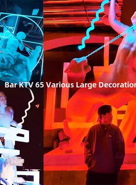 希腊字玻璃纤维雕塑夜光地板装饰品桃桃酒吧音乐酒吧餐厅酒吧流行