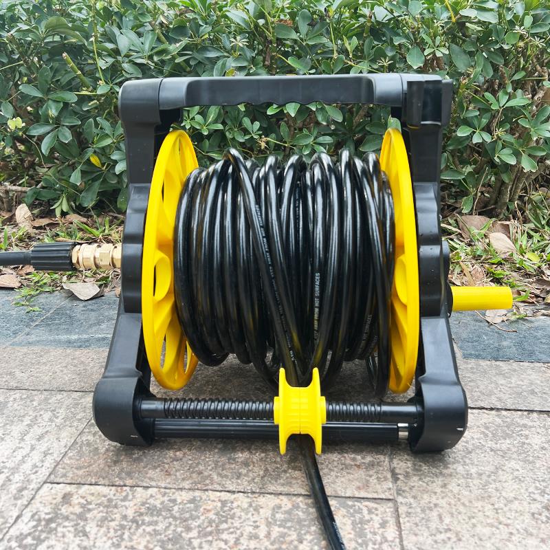 万吉洗车机卷管器高压水管收卷器收纳架自动排管钢丝防爆高压清洗
