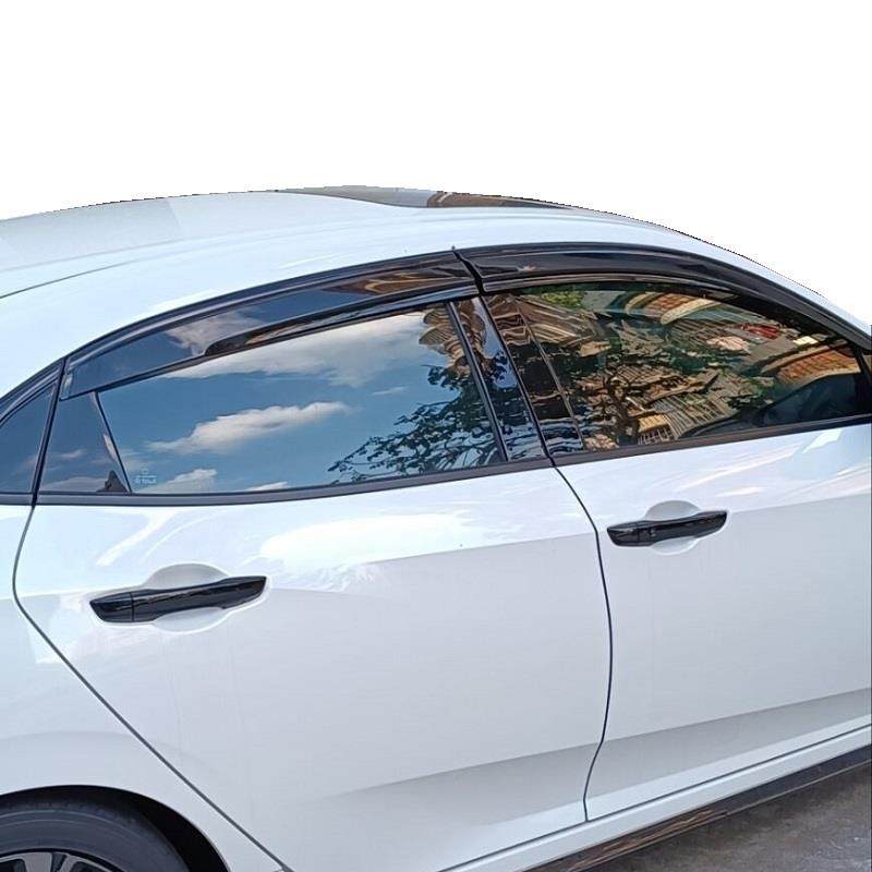 适用十代思域两厢五门FK7晴雨挡FC1注塑加厚雨眉CIVIC车门挡雨板