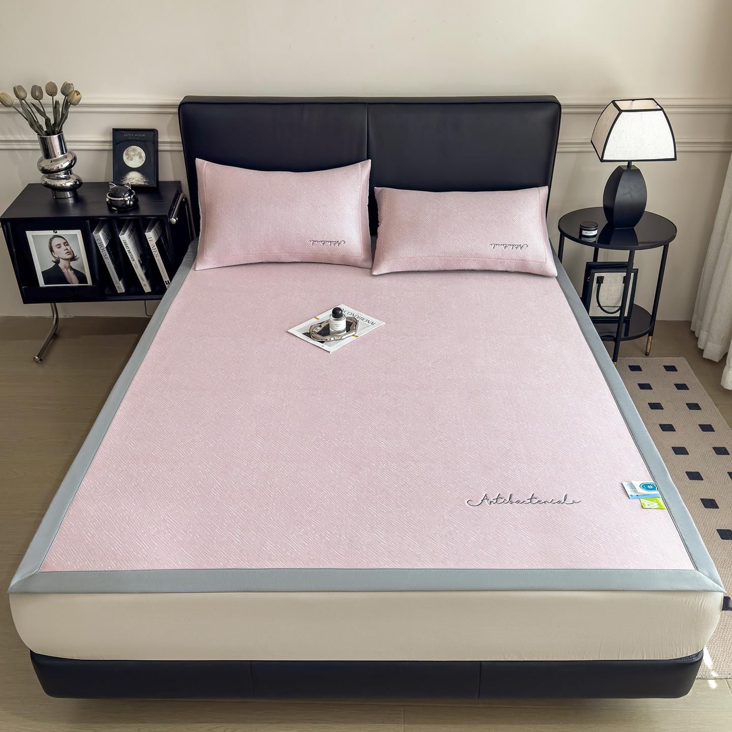 新款夏季凉席冰丝席三件套可水洗折叠床笠款空调凉席1.5m/1.8米夏